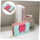 thumbnail image 5 of Girls, Faux Leather Wallet Cute Cat Wallet Cat Pattern Handbag Coin Holder Card Organizer, Bifold, Spacious (Green), 5 of 5