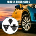 thumbnail image 2 of Unique Bargains Fender Liner Clips Replacement Fit for Toyota FJ No.61118-35010 Black 8Pcs, 2 of 6