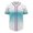Light Blue, variant on Men’s Gradient Print Shirts Short Sleeve Baseball Jersey Stand Collar Full Button Down Breathable Tees Trendy Summer Casual Tops