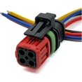 thumbnail image 1 of FYBTO 4 Pin Tyco Excavator Fuel Injector Plug Wiring Harness Oxygen Sensor Car Electronic Connector with Cable Compatible with 1337352-1 Connector-0625, 1 of 3
