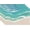 Beach, variant on Coastal Beach Placemats Set of 4, 12x18 Inch Teal Blue Summer Ocean Wave Sand Kitchen Dining Table Mats Washable Place Mats for Indoor Outdoor Home Party Decor