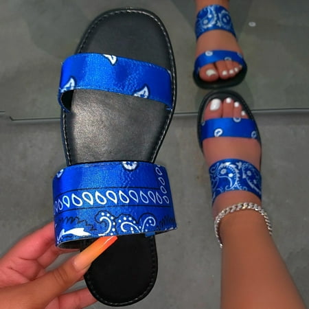 

Floenr Womens Sandals Flip Flops for Women Women s Posh Sandals Ladies Summer Casual Flat Heel Slip On Sandals