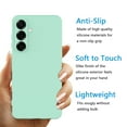 thumbnail image 6 of For Samsung Galaxy S25 Case, Liquid Silicone Phone Case for Samsung Galaxy S25, Ebizware Shockproof Full-Body Protective Rugged Rubber Slim Cover with Microfiber Lining - Mint Green, 6 of 10