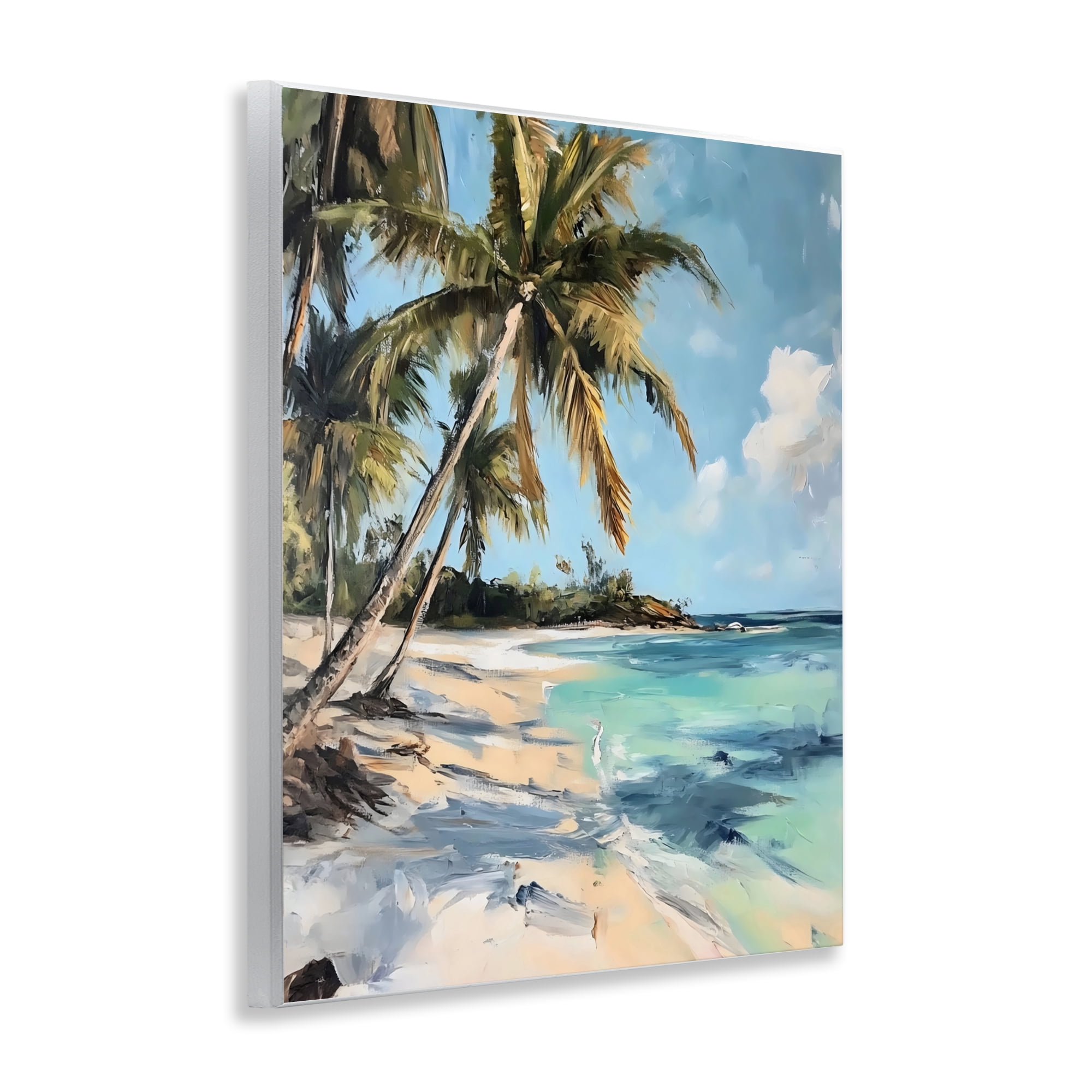 Stupell Industries Tropical Coastline Palm Frond Shadows Wall Plaque Art, design by Franklyn Gregory