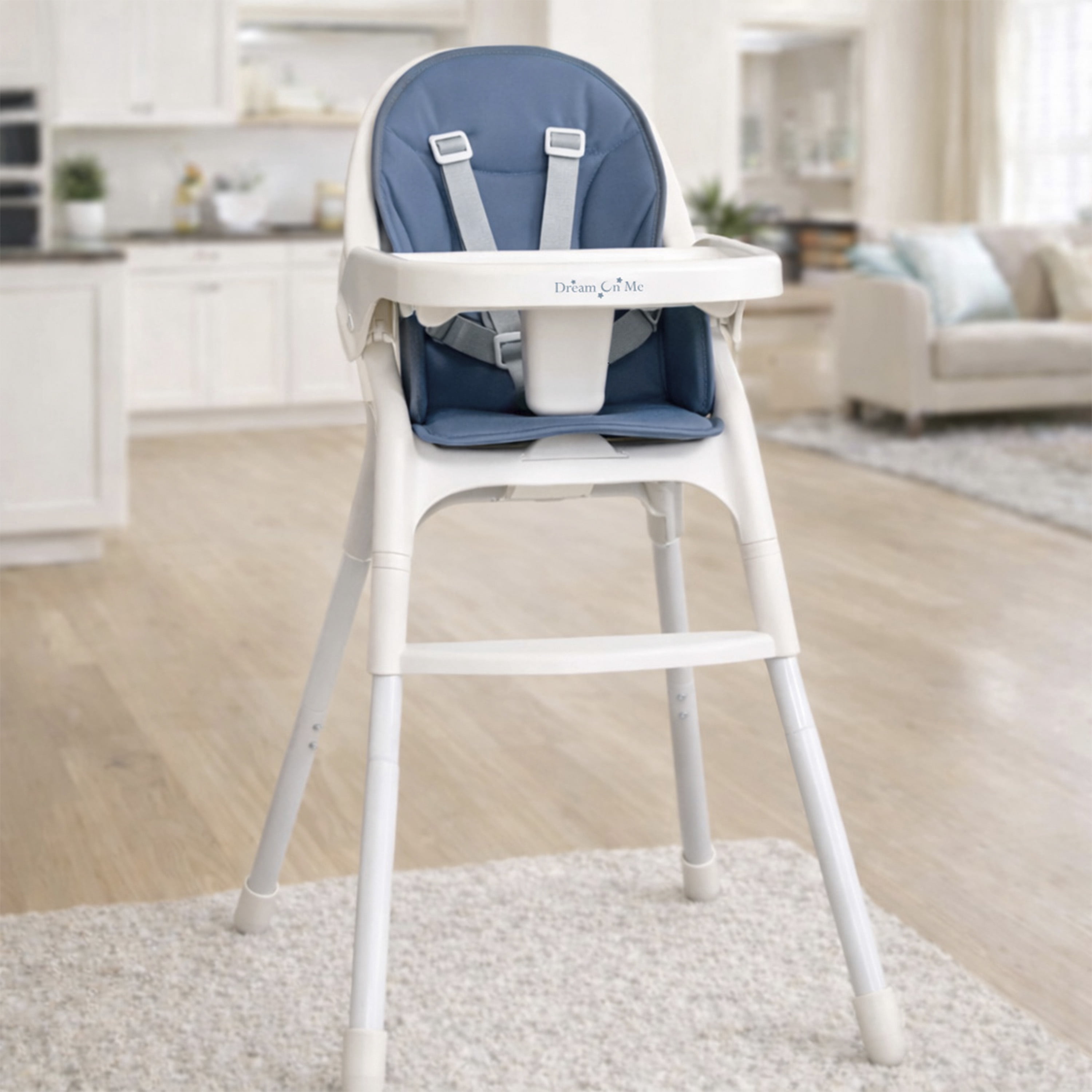 Dream On Me Chomper Champ 2-in-1 Highchair, Blue