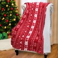 thumbnail image 5 of Catalonia Plush Fleece Blanket Couch Throw Christmas Theme Shu Velveteen Lambswool Reversible Warm Super Soft 61” x 50“, 5 of 7