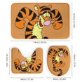 thumbnail image 3 of Tigger 4 Pcs Shower Curtain Sets with Non-Slip Rugs, Toilet Lid Cover and Bath Mat, Cartoon Kids Waterproof Shower Curtain with 12 Hooks, Durable Bathroom Decor 72" x 72", 3 of 8