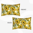 thumbnail image 5 of LNWH Rectangle Pillow Cover, Sunflowers Orange Daisy Floral Cushion Covers Pillowcase for Couch Bedroom Sofa, 20"x30", 5 of 7