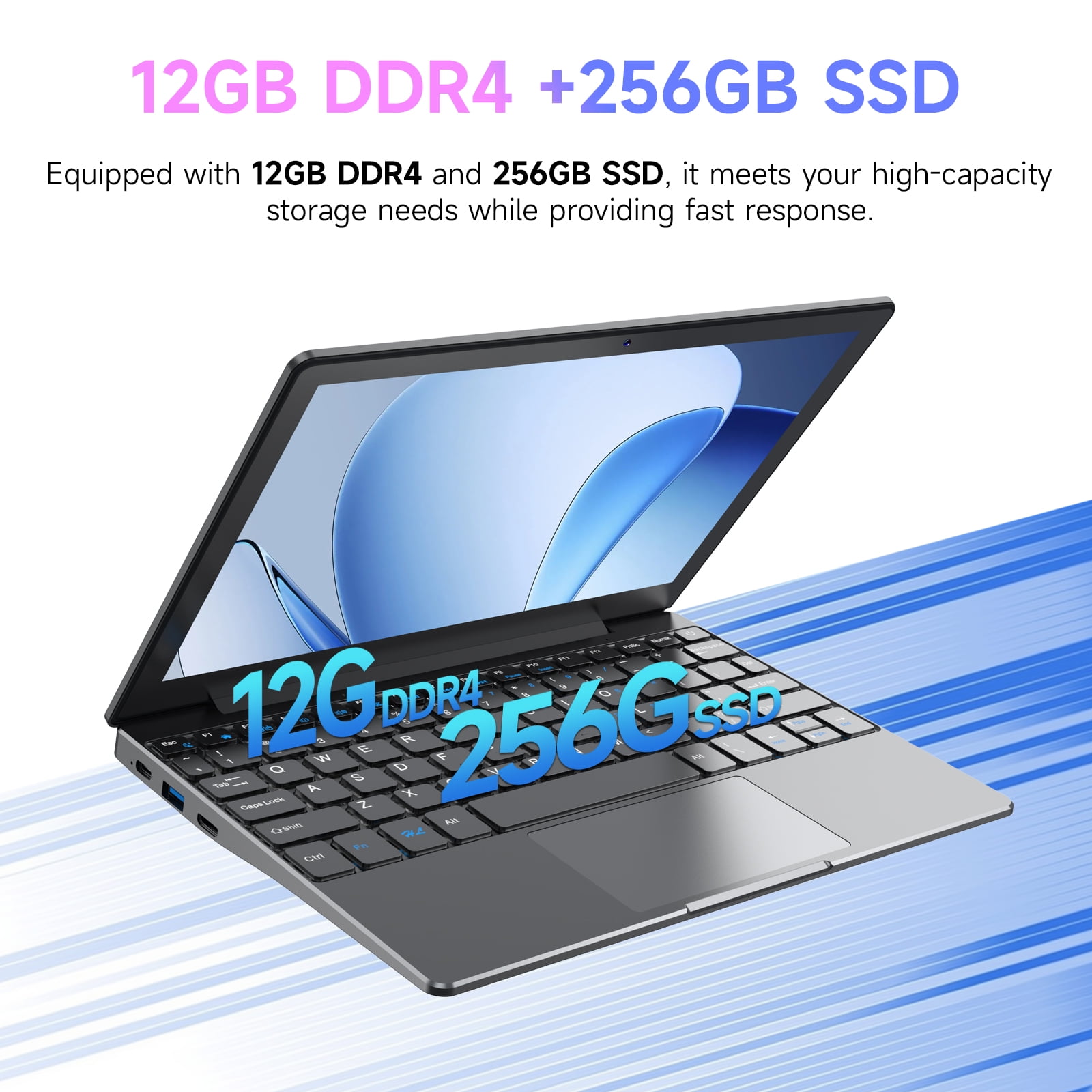 Metal Case Portable Business Mini Laptop Computer Office Travel