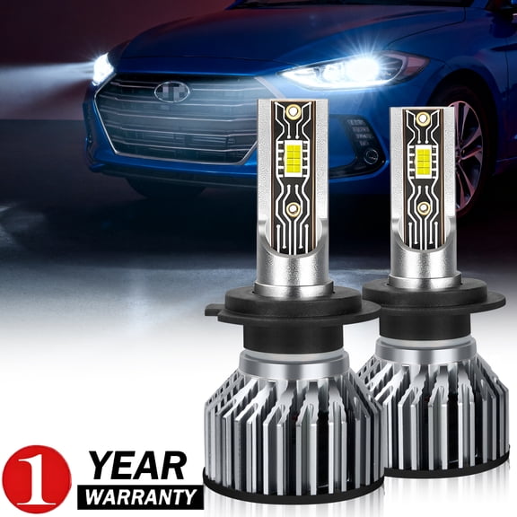 For Hyundai Elantra 2017-2019 LED Headlights High Beam 2 Bulbs Kit White