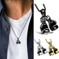 thumbnail image 6 of Kcodviy Titanium Steel Alloy Mini Boxing Glove Necklace Gold Color Pair Pendant Chain For Men s Charm Fashion Sports Fitness Jewelry Men Jewelry Y Necklace Stainless Steel Necklace Heart Necklace L, 6 of 9