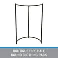 thumbnail image 2 of SSWBasics Boutique Pipe Half Round Clothing Rack, 2 of 7