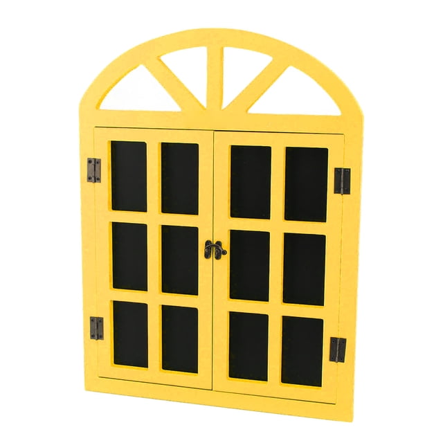 Wooden Hanging Chalkboard Signs, Versatile Decor Simulation Window Blackboard for Wedding Kitchen Home Party