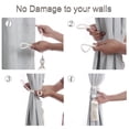 thumbnail image 6 of Uxcell 26.8'' Decorative Curtain Tieback Braid Rope Tassels Holder Polyester White 2pcs, 6 of 7