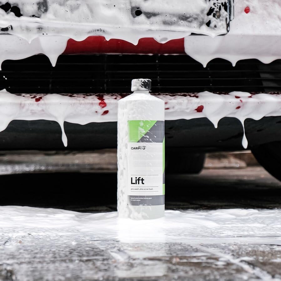 CARPRO Lift - Pre-Wash Snow Foam Car Wash Soap, Dissolves and Lifts Away a Large Amount of Dirt & Grime, Completely Touchless - Use in Bucket or Foam Cannon, Concentrated - Gallon (135oz)