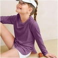 thumbnail image 6 of TAIAOJING Toddler Girls Long Sleeve Shirts Kids Arc Hem Side Slit Soft Tunic Tops T Shirts 3-4 Years, 6 of 7