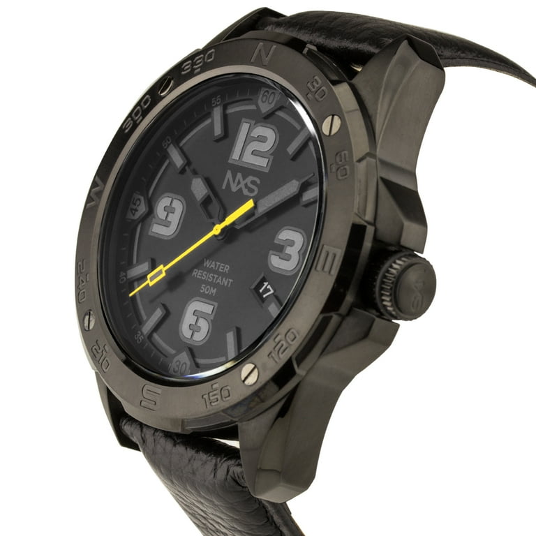NXS Kadono Men s Sport Casual Miyota Quartz Watch Genuine Leather Exceptional Luminescence