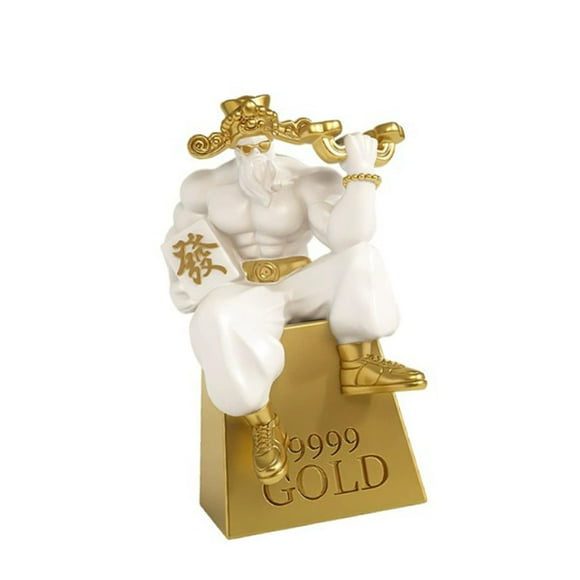 DIOS de LA ESTATUA de RIEAL Figura decorativa de escultura Ornamento de escritorio para sala de estar de estantería Oficina de decoración del hogar