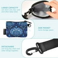 thumbnail image 3 of Women's Coin Purses Keychain Wallet Mini Zip Dual Pouch Wristlet Portable Coin Purse Small Wallets For Travel Sports Outdoors Dark Blue Beautiful, 3 of 6