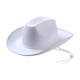 thumbnail image 4 of Sombreros de vaquera, accesorios de disfraz portátiles, sombrero de vaquero transpirable de moda. blanco, 4 of 9