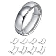 thumbnail image 1 of 8 Sizes Silicone Invisible Clear Ring Size Adjuster Resizer Loose Rings Reducer Ring Sizer Fit Any Rings Jewelry Tools, 1 of 5