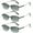 3 Pairs of Black, variant on 3 Pairs of Men Memory Titanium Alloy Bifocal Reading Glasses 1.50 Tinted Gray Sunglasses Half Rimless Flexible Readers +1.50 Strength