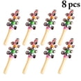 thumbnail image 2 of Bangcool 8PCS Infant Rattle Developmental Wood Handle 10-Bell Hand Bell Percussion Toy, 2 of 10