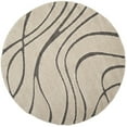 thumbnail image 4 of SAFAVIEH Florida Tamzen Abstract Shag Area Rug, Cream/Grey, 3'3" x 5'3", 4 of 10