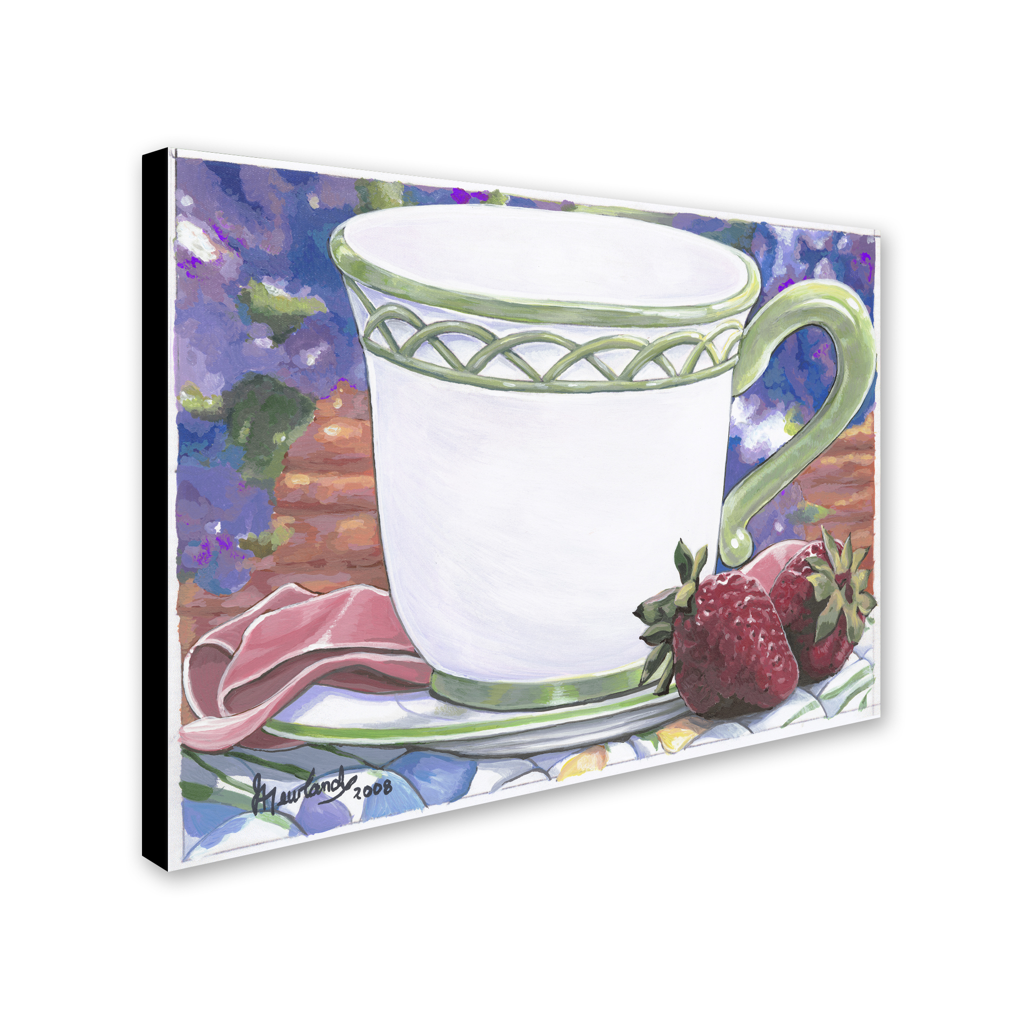 Trademark Fine Art 'Tea Party Bear 2' Canvas Art by Jenny Newland