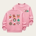 thumbnail image 2 of Children's Autumn And Winter Long Sleeve And Christmas Print Casual Thick Warm Round Neck Hoodie For Boys And Girls, 2 of 3