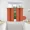 BRICK RUST, variant on Gorgeous Home Linen 2pc Set Versatil Short Curtain Grommet Thermal Blackout Window Tier Unlined Panels 28"x36" Each Piece Solid Color Black