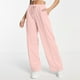 thumbnail image 1 of WILLBEST Pantalones Casuales para Mujer, Pantalones Deportivos Ligeros de Pierna Ancha y Extragrandes con Cordón Elástico y Bolsillos para Mayor Comodidad. Extra Grande, 1 of 6