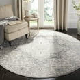 thumbnail image 3 of SAFAVIEH Brentwood Felix Floral Area Rug, 3' x 3' Round, Grey/Cream, 3 of 6