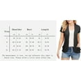 thumbnail image 6 of Sherrylily Women Short Sleeve Cardigans Summer Lightweight Sheer Open Front Drape Tops, 6 of 6