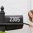 thumbnail image 4 of 4Sheets Reflective Numbers for Mailbox White Rectangular PET Self-Adhesive, 4 of 9