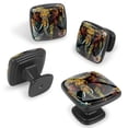 thumbnail image 2 of 4 Pcs Cabinet Handle Drawer Pulls Elephant Knobs with Screws Square Furniture Office Cabinet Knob Decoration, 2 of 7