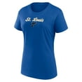 thumbnail image 2 of Women's Fanatics Blue/Gray St. Louis Blues Script T-Shirt & Shorts Set, 2 of 5