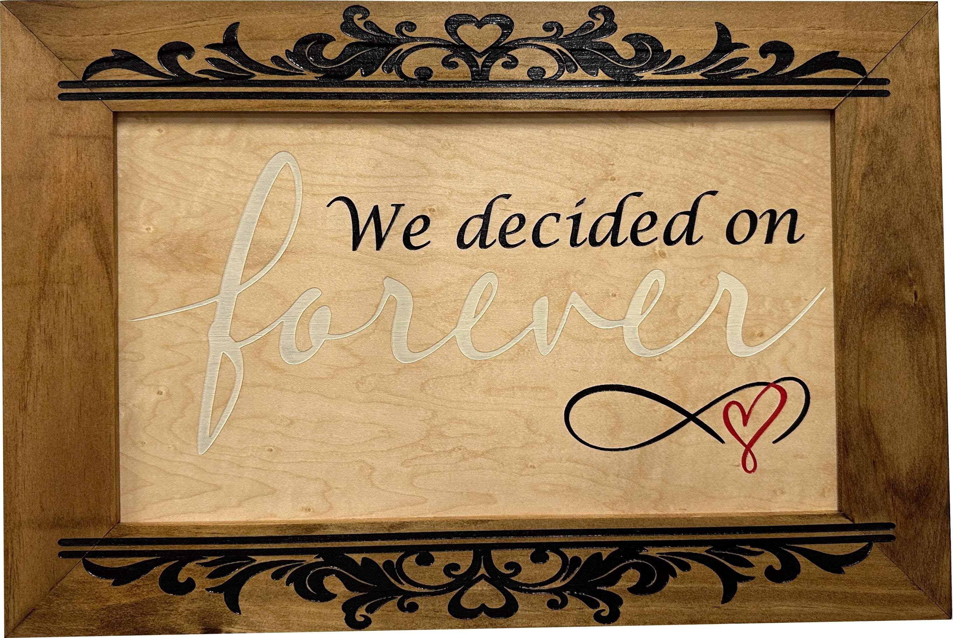 Bellewood Designs We Decided On Forever Decorative Wall-Mounted Secure Gun Cabinet