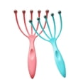 thumbnail image 4 of Peine masajeador de cabeza, cuero cabelludo y cuello, rodillo de cinco dedos, bola de acero, relajante, SPA, cuidado del cabello, crecimiento del cabello, alivio del estrés, 4 of 4