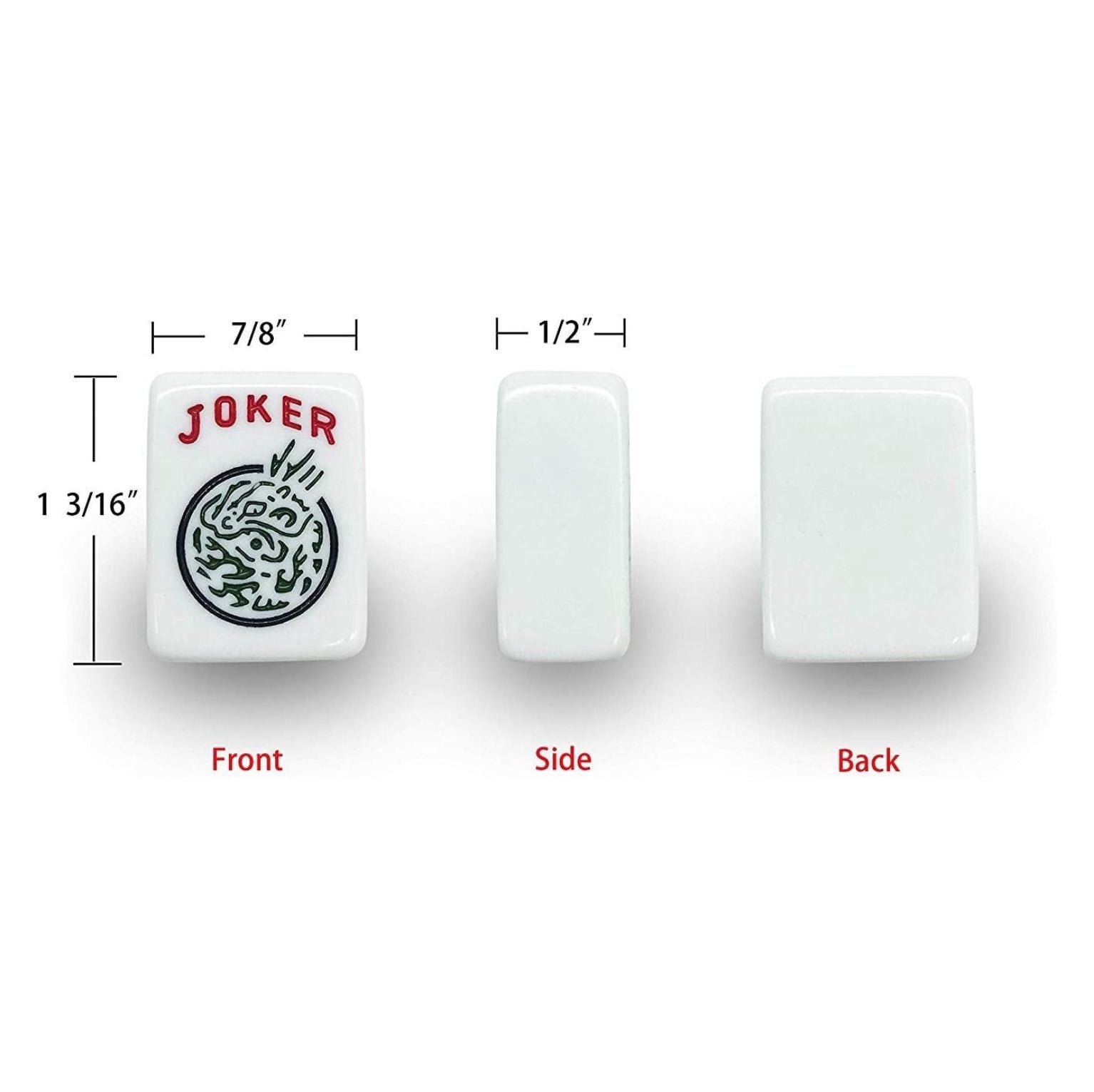 American Mahjong Set - Red Burgundy Soft Bag - 166 White Engraved Tiles, 4 All-in-One Rack/Pushers Western Mah Jongg Game Set