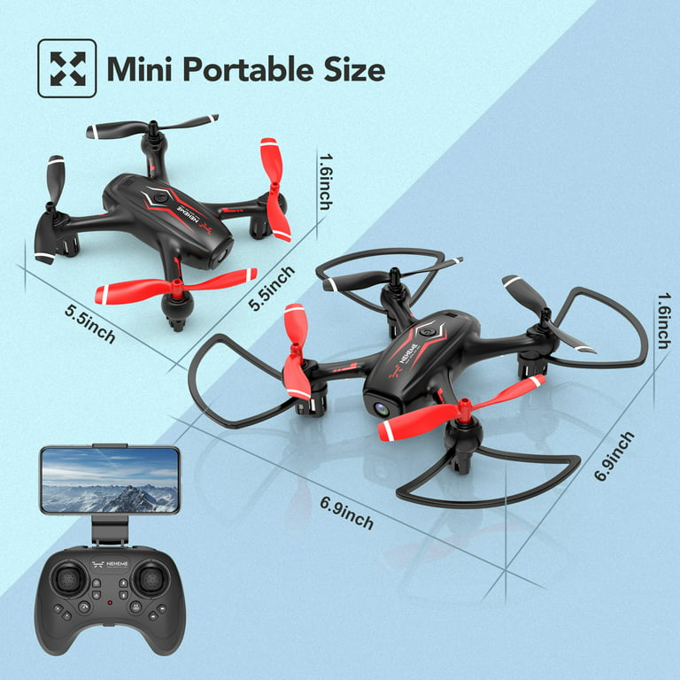 NEHEME Drones with Camera for Adults, NH760 1080P FPV Drone for Kids  Beginners, Foldable WIFI RC