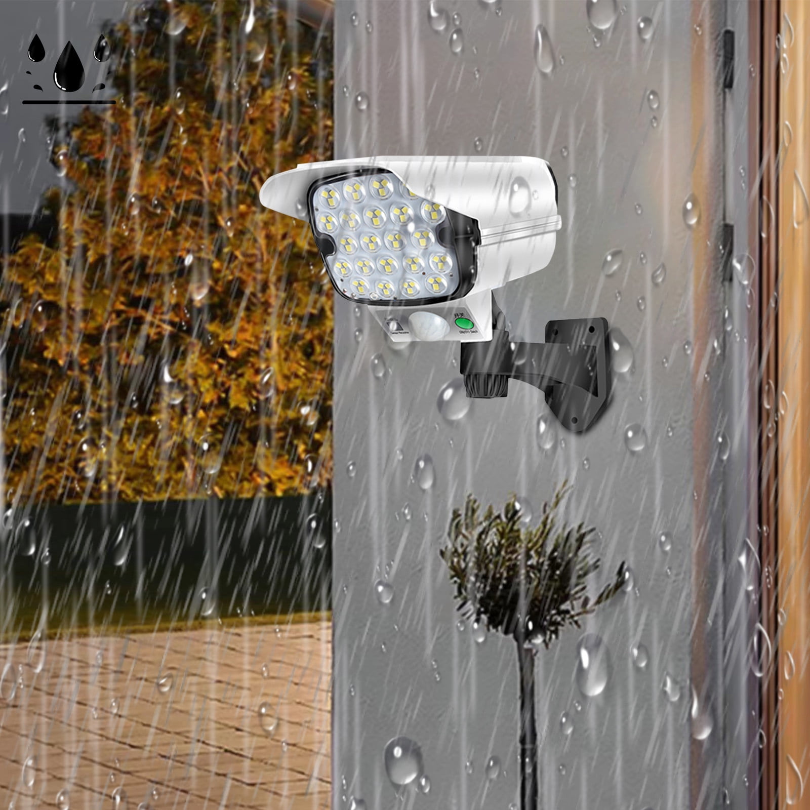 Nywaba Solar Modern Bedsid Lamp,Outdoor Lights,Motion Sensor Powered Lights IP65,3 Modes,for Indoor Outdoor Home, Office, Shop, Garage
