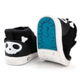 thumbnail image 5 of ikiki Skull  Crossbones Pirate Squeaky Toddler Shoes | Black/White, 5 of 9