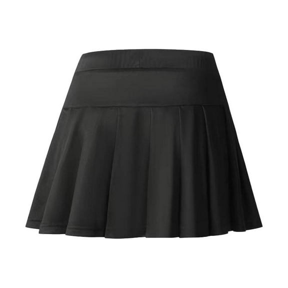 FASHOFT Tennis Skirt For Women Summer Double Layer Anti Chafing Skort Elastic For Tennis Running Fitness And Daily Wear Womens Athletic Skirts Black