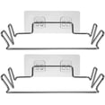 thumbnail image 3 of CIMAXIC 2 Sets Stainless Steel Trash Bag Racks Multifunctional Hangers Storage Shelves,8.46"X5.51"X2.36", 3 of 4