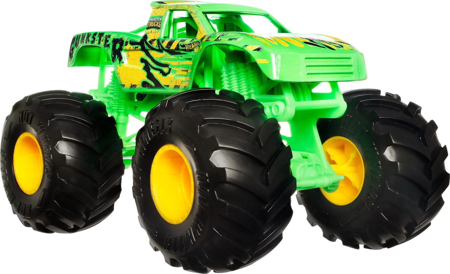 Hot Wheels Monster Trucks 1:24 Scale Vehicle Gunkster, Collectible Die-Cast Toy Trucks