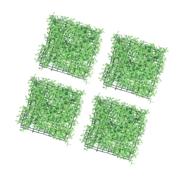 Synthetic Grass Mat, High Simulation 4PCS Artificial Turf Washable For Garden For Indoor For Fish Tank For Outdoor