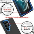 thumbnail image 3 of Aggxpf Samsung Galaxy S23 Ultra Case with Belt-Clip Holster, Military-Grade Drop Protection Shockproof Protective Case for Galaxy S23 Ultra, Blue+Black, 3 of 5