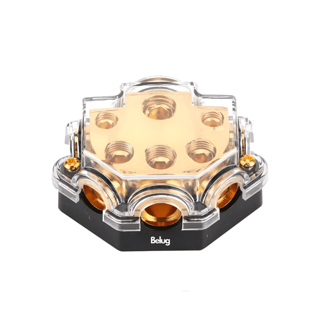 Distribuidor De Corriente Audio Para Amplificadores 5 Krack Belug Cobre