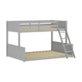 thumbnail image 2 of Hillsdale Capri Coastal Wood Twin over Full Bunk Bed with Mattresses in Gray, 2 of 5